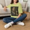 Victorian Woman Giving Middle Finger T-Shirt | Vintage Oil Portrait - Image 26