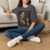 Victorian Woman Giving Middle Finger T-Shirt | Vintage Oil Portrait - Image 50