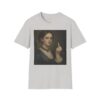 Victorian Woman Giving Middle Finger T-Shirt | Vintage Oil Portrait - Image 15