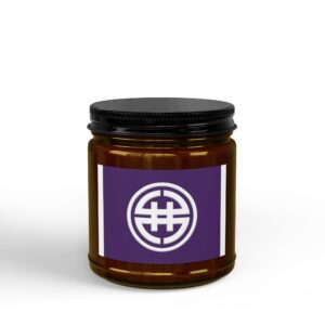 Mandala Circle Logo Candle Jar soy candle, 4oz & 9oz