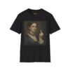 Victorian Woman Giving Middle Finger T-Shirt | Vintage Oil Portrait - Image 11