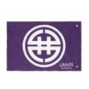 White Circular Symbol Flag | Double-Sided Outdoor Banner, Purple Background - Image 4