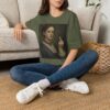 Victorian Woman Giving Middle Finger T-Shirt | Vintage Oil Portrait - Image 30