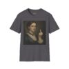 Victorian Woman Giving Middle Finger T-Shirt | Vintage Oil Portrait - Image 51