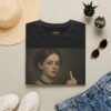 Victorian Woman Giving Middle Finger T-Shirt | Vintage Oil Portrait - Image 9